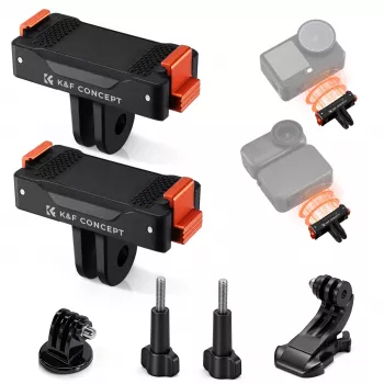 KF 2-Pack Magnetic Quick Release Mount for DJI Osmo Action 6 / Nano, GoPro and 1/4 inch (KF12.0029)