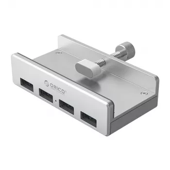 ORICO MH4PU Clamp-on USB Hub 4x USB-A 3.0 - Silver