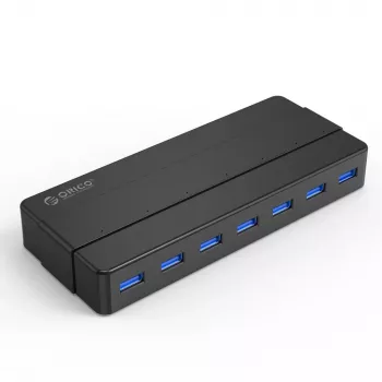 ORICO H7928-U3-V1 7-Port USB 3.0 Hub with 7x USB-A, Black