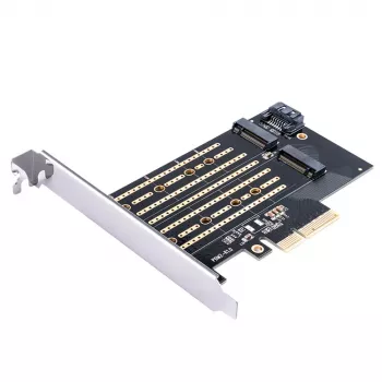 ORICO PDM2 PCIe 3.0 x4 M.2 NVMe & SATA SSD Adapter Card - Black
