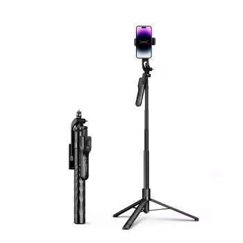 ORICO SPM175 Selfie Stick Tripod with Bluetooth 5.2 Remote Shutter, 1/4 inch Universal Screw, 360° Rotation, 70 cm Maximum Length, Black