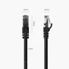 ORICO PUG-C6 CAT6 Ethernet Patch Cable 30m - Black