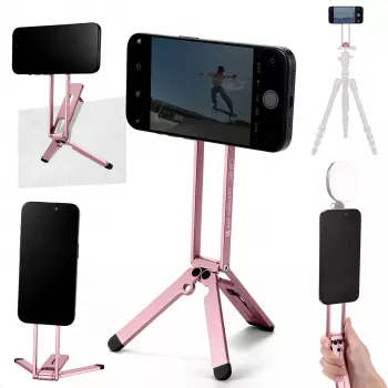 KF 3-in-1 Magnetic Phone Holder Stand Grip Desk Stand for iPhone MagSafe Pink
