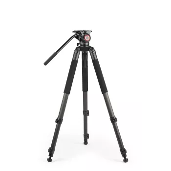 SWIT ELECTRONICS MUF100C Height-Adjustable Carbon Fiber Tripod with Swivel Arm Height 40-170cm