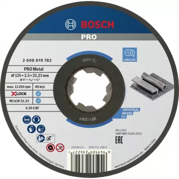 Bosch Standard for Metal X-LOCK Cutting Disc 125 mm (2608619782)