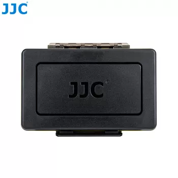 JJC Hard Shell Storage Case for Insta360 X4/X3 - Battery and Memory Card Organiser (Black)