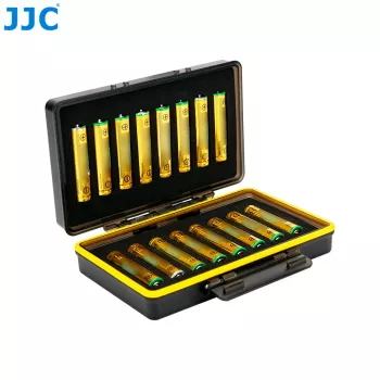 JJC Battery Storage Case for 16x AAA Batteries - Transparent PP Plastic