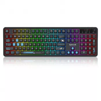 Redragon Volcano K526BB-WL Wireless Gaming Membrane Keyboard, Illuminated, Black
