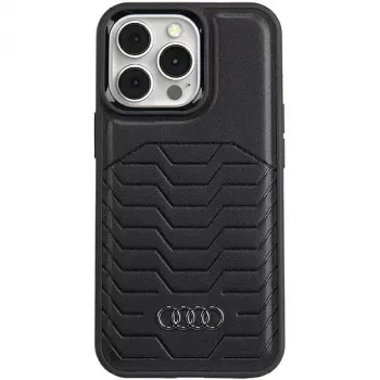 Audi Synthetic Leather MagSafe Hard Case for iPhone 13 Pro / 13 6.1 inch Black