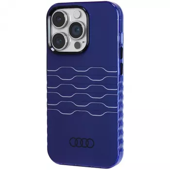 Audi IML MagSafe Case for iPhone 14 Pro 6.1 inch Navy Blue Hard Case AU-IMLMIP14P-A6/D3-BE