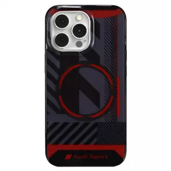 Audi IML Sport MagSafe Case for iPhone 13 Pro / 13 6.1 inch Black Hard Case AU-IMLMIP13P-RSQ/D2-BK