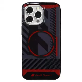 Audi IML Sport MagSafe Case for iPhone 13 Pro Max 6.7 inch Black Hard Case
