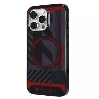 Audi IML Sport MagSafe Case for iPhone 13 Pro Max 6.7 inch Black Hard Case