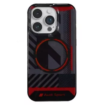 Audi IML Sport MagSafe Case for iPhone 14 Pro Max 6.7 inch Black Hard Case