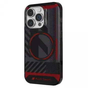 Audi IML Sport MagSafe Case for iPhone 14 Pro Max 6.7 inch Black Hard Case