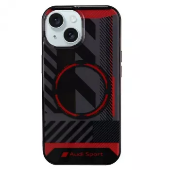 Audi IML Sport MagSafe Case for iPhone 15 Plus / 14 Plus 6.7 inch Black Hard Case