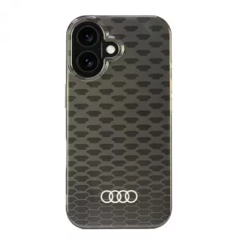 Audi IML Stitching Pattern MagSafe Hard Case for Apple iPhone 16 6.1 inch - Black