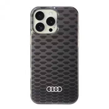 Audi IML Stitching Pattern MagSafe Hard Case for Apple iPhone 16 Pro Max 6.9 inch - Black