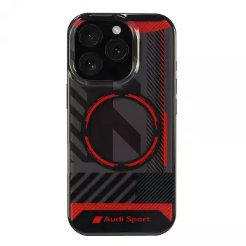 Audi IML Sport MagSafe Hard Case for Apple iPhone 16 Pro 6.3 inch Black
