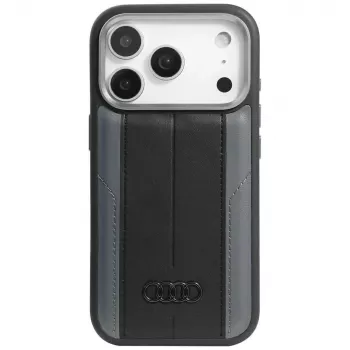 Audi A6 Faux Leather MagSafe Case for iPhone 17 Pro Black