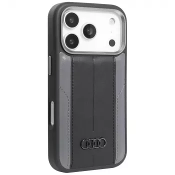 Audi A6 Faux Leather MagSafe Case for iPhone 17 Pro Black