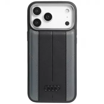 Audi A6 Faux Leather MagSafe Case for iPhone 17 Pro Max Black