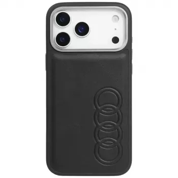 Audi TT Faux Leather MagSafe Case for iPhone 17 Pro Black