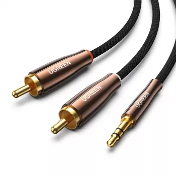 UGREEN 2x RCA (Cinch) to 3.5mm Audio Cable, 2 m, Black