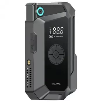 USAMS Jump Starter Power Bank 8000mAh with LED Torch Black ZB287