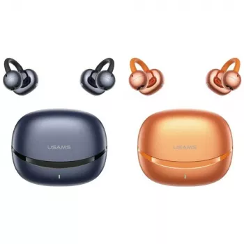 USAMS R03 Echo Clip-on TWS Earphones, Bluetooth 6.0, Blue