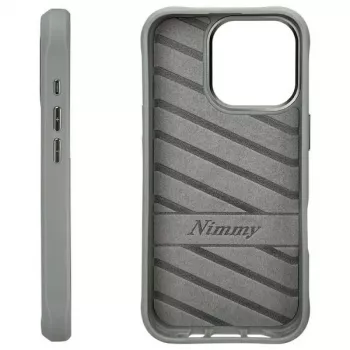 Nimmy Protective Case for Apple iPhone 16 Pro 6.3 inch Grey Glasses Cool Cat