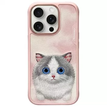 Nimmy Big Eyed Pet 2.0 Cat Case for Apple iPhone 16 Pro Max 6.9 inch - Pink