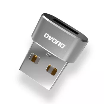 Dudao L16AC USB-A to USB-C Adapter - Space Gray