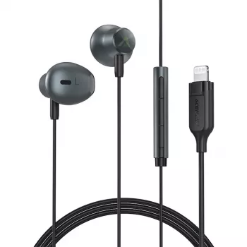 Acefast L1 In-Ear Headphones with Lightning Connector, Microphone and Remote 1.2 m - Black