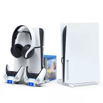 IPEGA Multi-Function Charging Station for PS5 Slim White