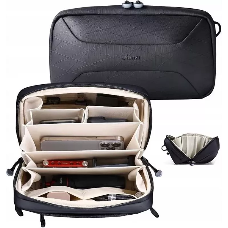 Ulanzi BT02 Multi-Function Storage Bag / Protective Case for Camera Accessories, Cosmetics, Black
