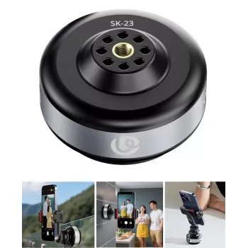 ULANZI SK-23 Electric Vacuum Suction Cup Mount with 1/4 inch Screw for Phone/Camera