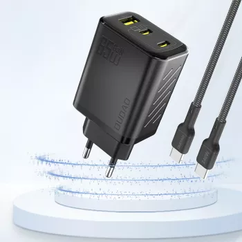 Dudao A29 65W GaN Wall Charger 2x USB-C + 1x USB-A Black