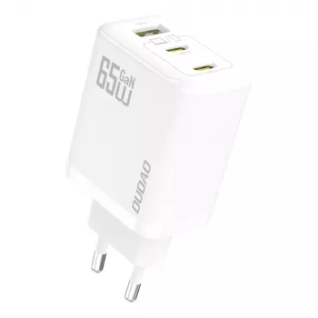 Dudao A29 65W GaN 2x USB-C + 1x USB-A Charger - White