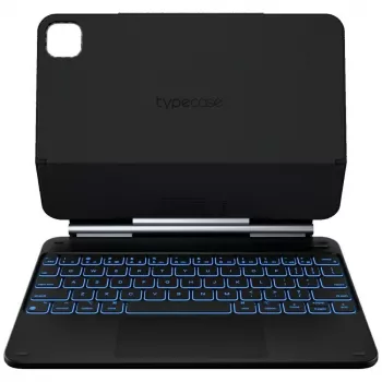 Typecase Edge Keyboard Case for iPad Air 11 M2 2024 / M3 2025 / M4 2026, Carbon Fibre, Black