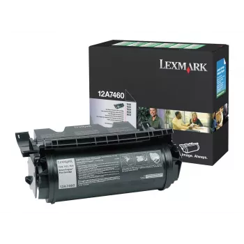 Lexmark 12A7460 Original High Yield Black Toner Cartridge for T630, T632, T634, X630, X632, X634