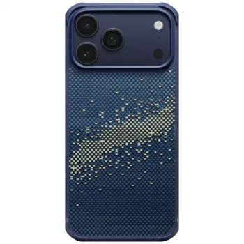 PITAKA StarPeak Aramid ProGuard MagSafe Case for iPhone 17 Pro Max - Milky Way Galaxy