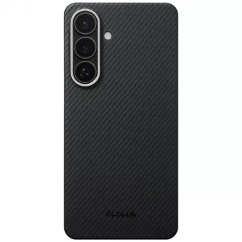PITAKA Edge Case MagSafe for Samsung Galaxy S26, Aramid Fibre, Black/Grey