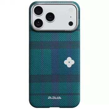PITAKA Flora in Grid Edge Case for iPhone 17 Pro Max - Forest Dawn