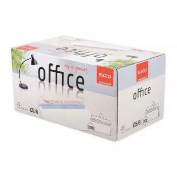 ELCO Office Envelope C5/6 (114 x 229 mm), Without Window, Self-Seal, 80 g/m², White, 200 Pieces (74532.12)