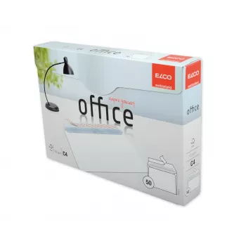 ELCO Office Envelope C4 (229 x 324 mm), Without Window, Self-Seal, 120 g/m², White, 50 Pieces (74538.12)