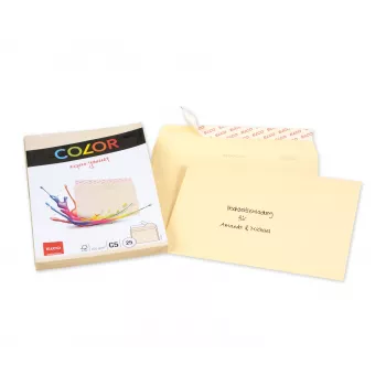 ELCO Color Envelope C5 (162 x 229 mm), Without Window, Self-Seal, 100 g/m², Chamois, 25 Pieces (74618.41)
