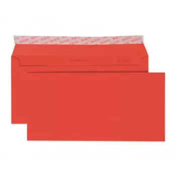 ELCO Color Envelope C5/6 (114 x 229 mm), Without Window, 100 g/m², Red, 250 Pieces (18833.92)