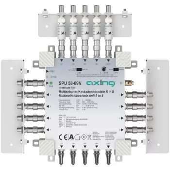 AXING SPU 58-09N 5-in-8 Active Multiswitch, Return Path Capable