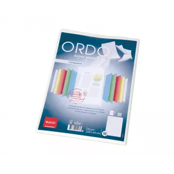 ELCO Ordo Transparent Organiser Folder A4, 220 x 310 mm, 80 g/m², White, 10 Pieces (73696.14)